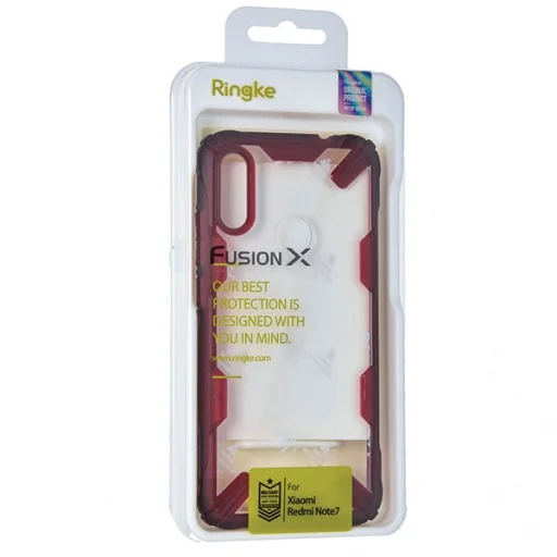 Ringke Fusion X Xiaomi Redmi Note 7 tok ruby red színben - 8