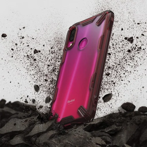 Ringke Fusion X Xiaomi Redmi Note 7 tok ruby red színben - 2