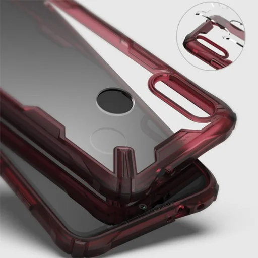 Ringke Fusion X Xiaomi Redmi Note 7 tok ruby red színben - 4