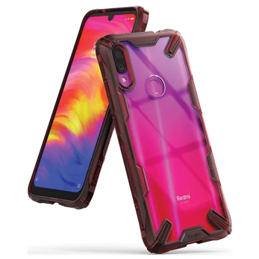 Ringke Fusion X Xiaomi Redmi Note 7 tok ruby red színben - 1