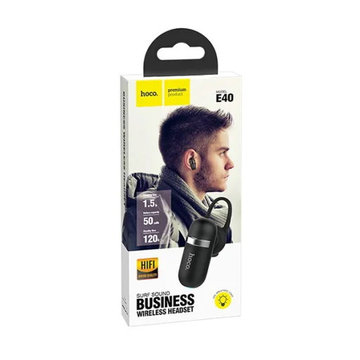 Hoco E40 bluetooth headset fekete - 7