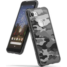 Google Pixel 3a XL tok Camo fekete színben Ringke Fusion