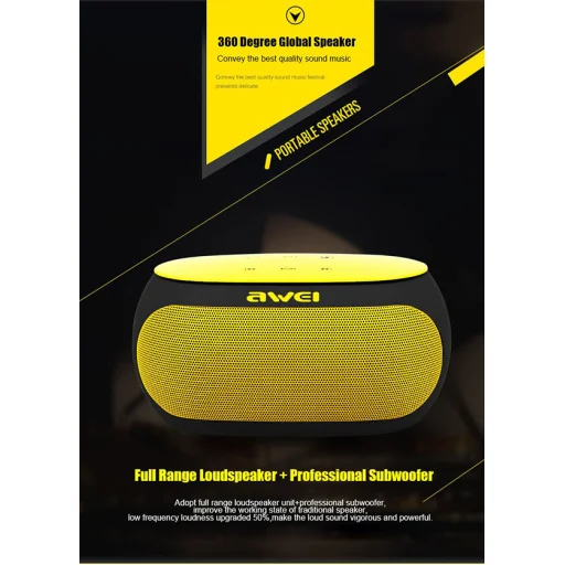 Awei Y200 vezeték nélküli bluetooth hangszóró rose gold - 6