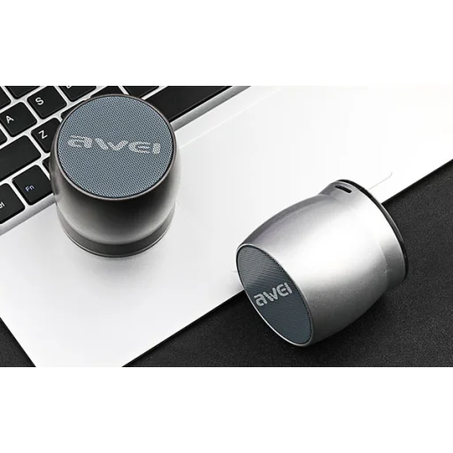 Awei Y500 vezeték nélküli bluetooth hangszóró ezüst - 8