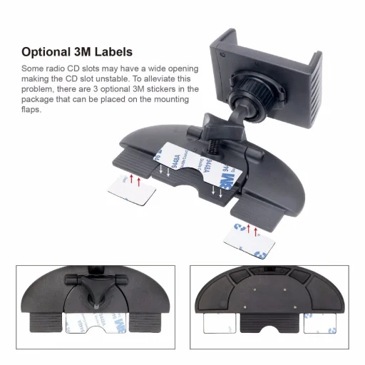 SMD CD meghajtóba, nyílásba telefontartó (V2-CD2) univerzális - 3