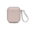 Airpods ultravékony szilikon tok karabínerrel pink thumbnail