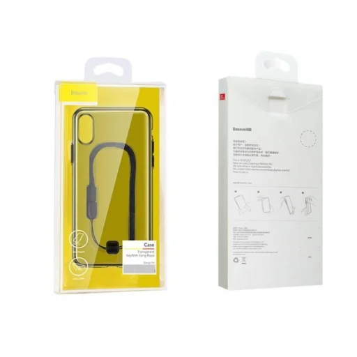 Baseus Key áttetsző tok iPhone 11 fekete/füst - 1