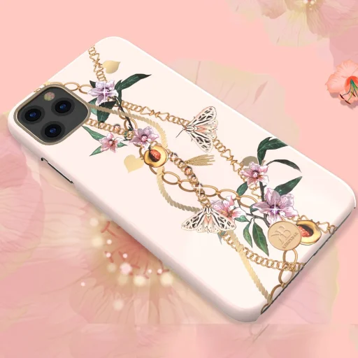 Kingxbar Luxury tok Swarovski kristály díszítéssel iPhone 11 pink színben - 6