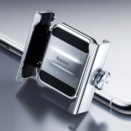 Baseus Knight fém telefontartó kerékpár/motor kormányra rögzíthető fekete (CRJBZ-01) - 10