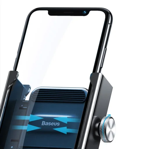 Baseus Knight fém telefontartó kerékpár/motor kormányra rögzíthető fekete (CRJBZ-01) - 11