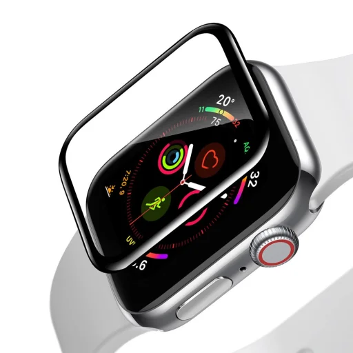 Baseus 0.2 mm ívelt kijelzővédő fólia Apple Watch 4 44 mm (SGAPWA4-H01) - 2