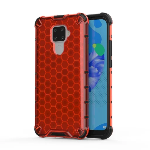 Honeycomb armor TPU tok Huawei Mate 30 Lite piros - 1
