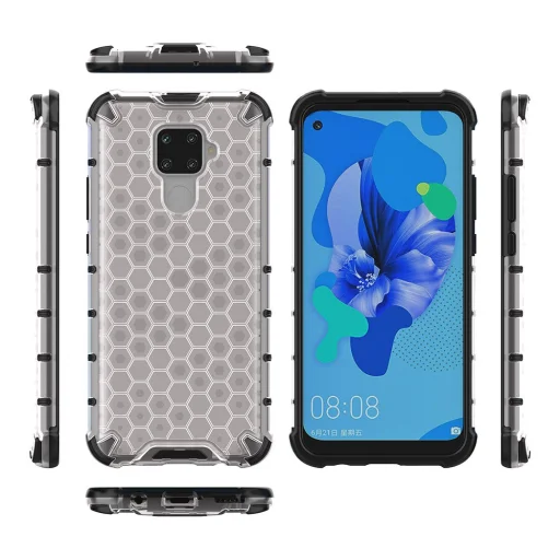 Honeycomb armor TPU tok Huawei Mate 30 Lite áttetsző - 6