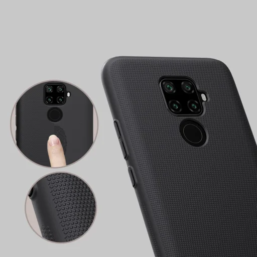 Nillkin Super Frosted Shield tok + ajándék támaszték Huawei Mate 30 Lite fekete - 10