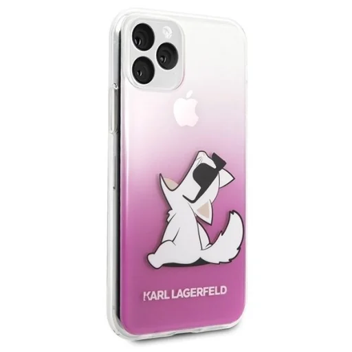 Karl Lagerfeld Choupette mintás tok iPhone 11 Pro rózsaszín - 5