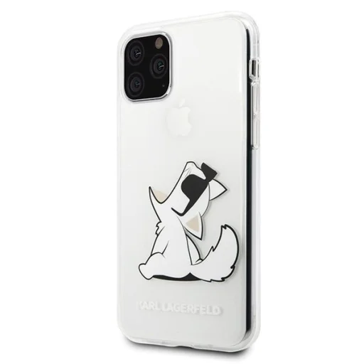 Karl Lagerfeld Choupette mintás tok iPhone 11 átlátszó - 2
