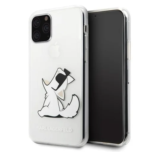 Karl Lagerfeld Choupette mintás tok iPhone 11 átlátszó - 1