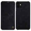 Xiaomi 12/12X Nillkin Qin bőr fliptok fekete - 2