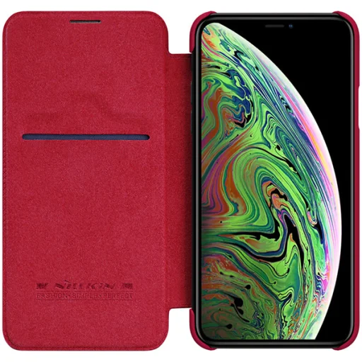Nillkin Qin bőr fliptok iPhone 11 Pro MAX piros - 4