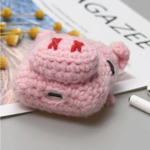 Airpods 2gen/1gen ultravékony szilikon tok gyapjú egér mintás burkolattal - 6