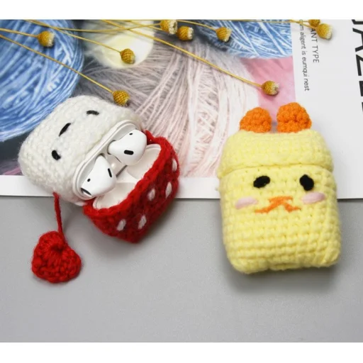 Airpods 2gen/1gen ultravékony szilikon tok gyapjú egér mintás burkolattal - 4