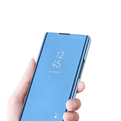 Xiaomi Redmi Note 8 Pro Clear View mágneses fliptok kék - 6