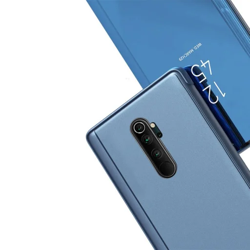 Xiaomi Redmi Note 8 Pro Clear View mágneses fliptok kék - 4
