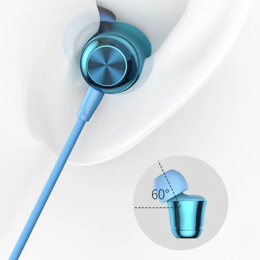 Baseus Encok H13 3.5 mm jack vezetékes fülhallgató mikrofonnal pink (NGH13-04) - 13