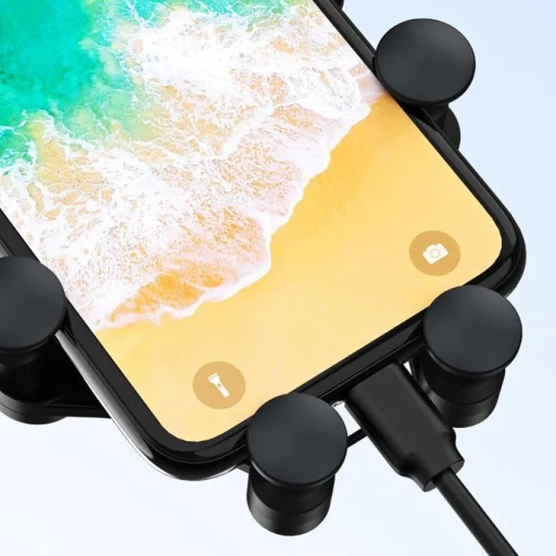 Wozinsky Gravity univerzális szellőző lamellára rögzíthető autós telefontartó fekete - 9