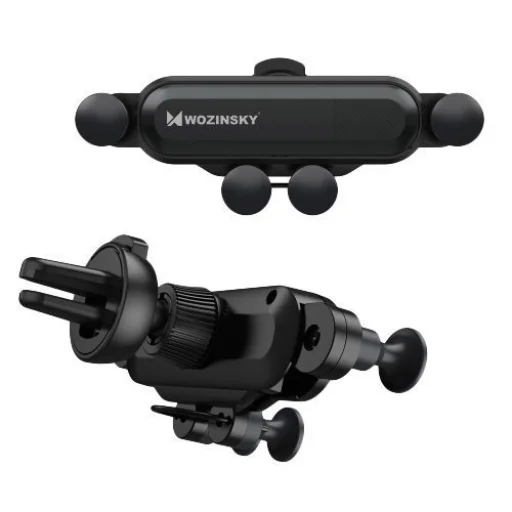 Wozinsky Gravity univerzális szellőző lamellára rögzíthető autós telefontartó fekete - 2
