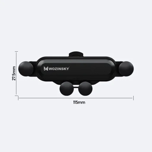 Wozinsky Gravity univerzális szellőző lamellára rögzíthető autós telefontartó fekete - 3