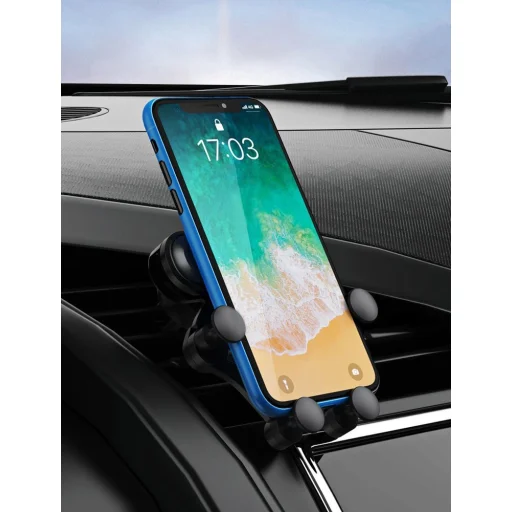 Wozinsky Gravity univerzális szellőző lamellára rögzíthető autós telefontartó fekete - 5