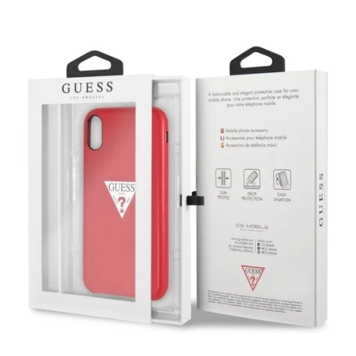 Guess triangle iPhone XR tok piros - 5