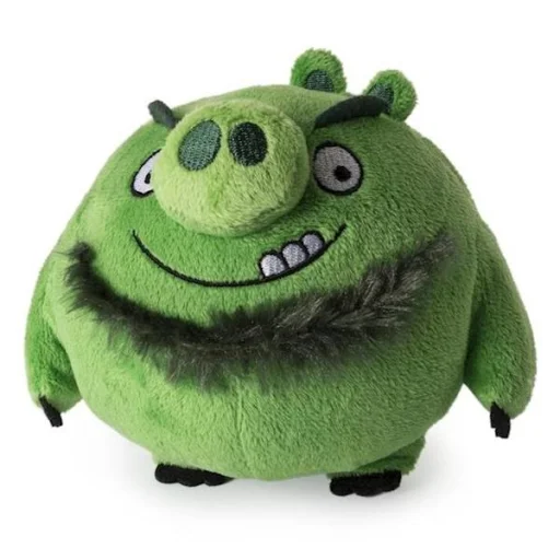 Angry Birds King zöld plüssfigura 10 Cm plüss - 1