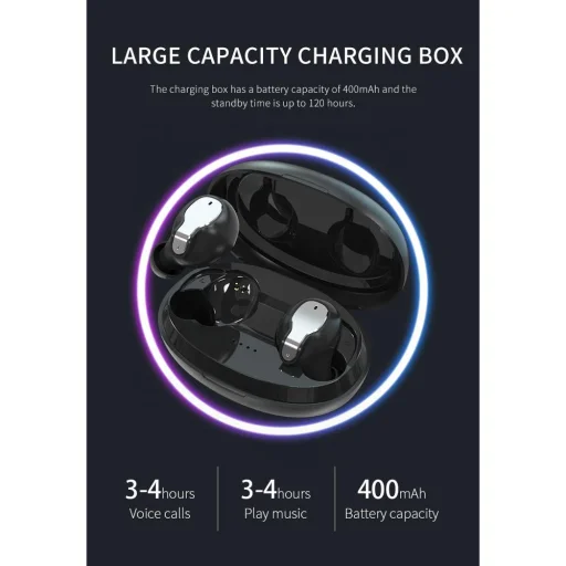 SMD TWS XY-5 vezeték nélküli fülhallgató, headset Bluetooth 5.0 fehér színben - 2