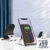 Remax Qi vezeték nélküli gyorstöltő állvány 10W fekete (RP-W12) thumbnail