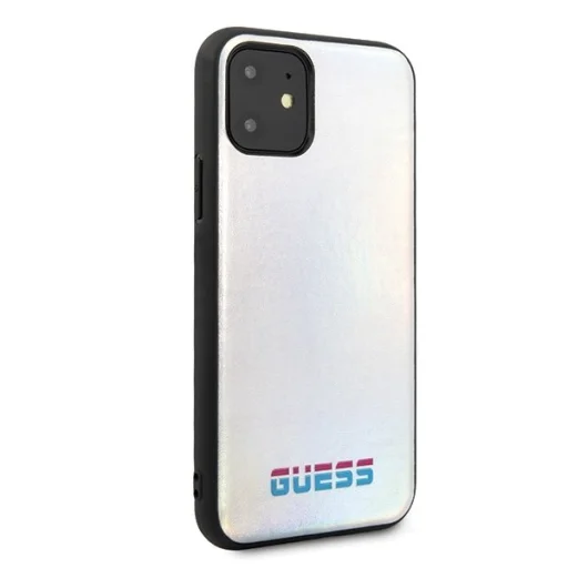 Guess Iridescent tok iPhone 11 ezüst (GUHCN61BLD) - 5