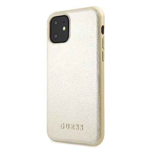 Guess Iridescent kemény tok iPhone 11 arany (GUHCN61IGLGO) - 2