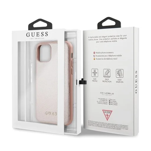 Guess Iridescent kemény tok iPhone 11 rózsa arany - 7