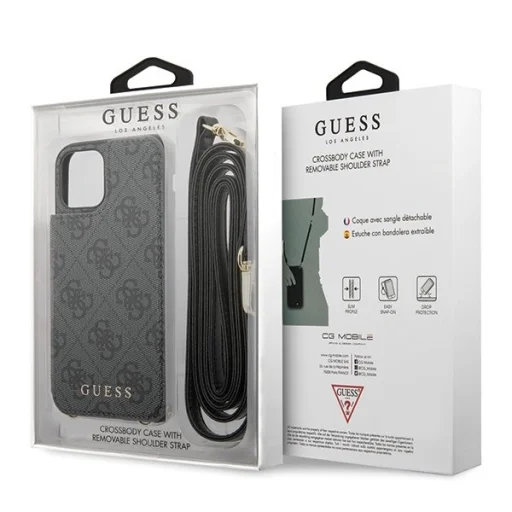 GUESS 4G Charms iPhone 11 Pro Max tok szürke (GUHCN65CB4GG) - 5