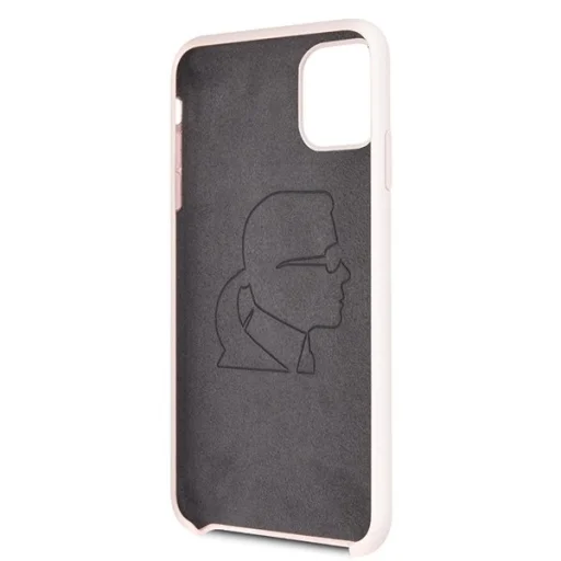 iPhone 11 Pro Max Karl Lagerfeld Iconic szilikon tok pink (KLHCN65SLFKPI) - 4