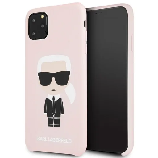 iPhone 11 Pro Max Karl Lagerfeld Iconic szilikon tok pink (KLHCN65SLFKPI) - 1