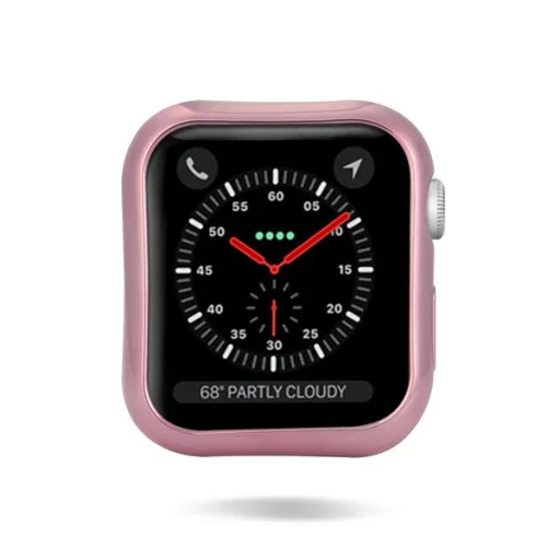 Dux Ducis 2x TPU gél tok Apple Watch 4 44mm pink/átlátszó - 2