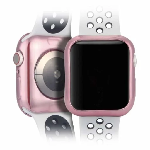 Dux Ducis 2x TPU gél tok Apple Watch 4 44mm pink/átlátszó - 1