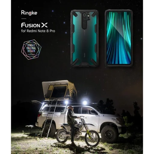 Ringke Fusion X Xiaomi Redmi Note 8 Pro tok fekete - 4