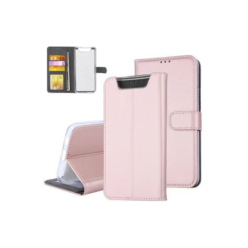 Mágneses fliptok Samsung A80 rózsaszín - 1