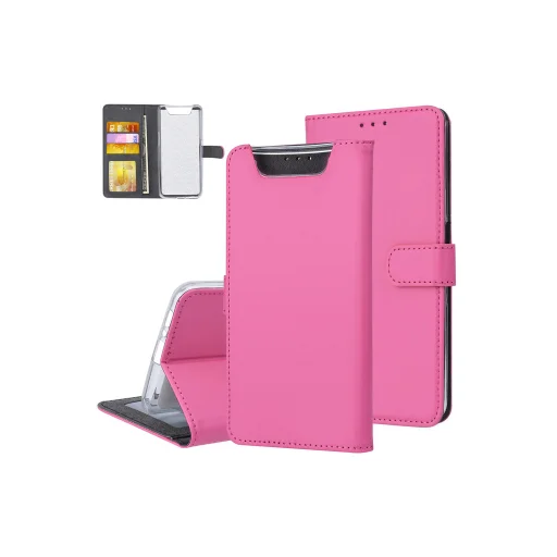 Mágneses fliptok Samsung A80 pink - 1