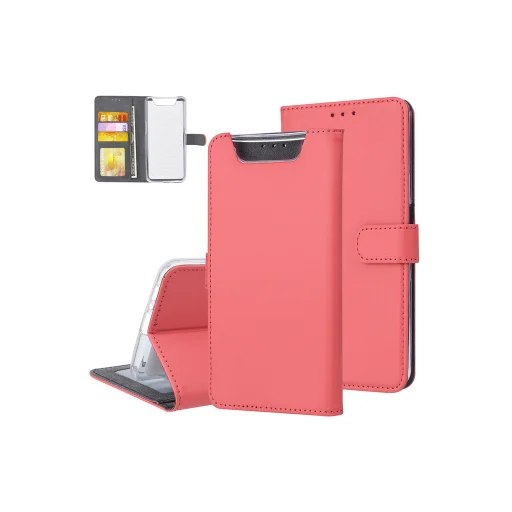 Mágneses fliptok Samsung A80 piros - 1
