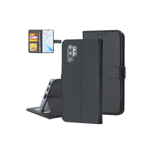 Mágneses fliptok Samsung Note10 Plus fekete - 1
