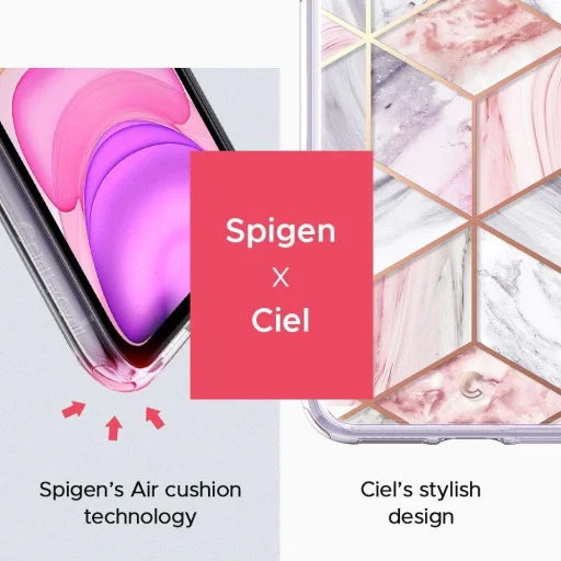 Spigen Ciel iPhone 11 pink márvány mintával - 7